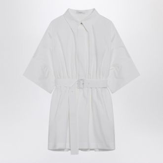Givenchy Mini Chemisier Dress In White Poplin