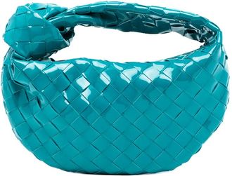 Bottega Veneta 2012-2025 Mini Patent Intrecciato Jodie hobo bag - Blue