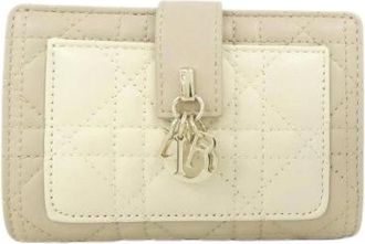 Dior Pre-owned MY Dior Dittany Portafoglio in agnello - - Pre-owned - Donna - Beige - ONE SIZE