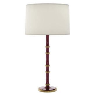 Ballard Designs Iris Table Lamp - Plum/Brass - Ballard Designs
