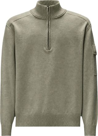 C.P. Company Metropolis Series Extrafine Merino Wool Half Zip Sweater