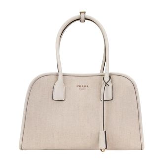 Prada Handbags, female, Beige, Size: ONE SIZE Handbag