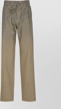 Golden Goose strass detailed straight leg trousers