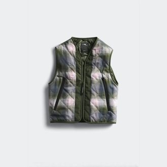 Canada Goose Bracer Vest (Men, Pink Khaki Plaid, L)