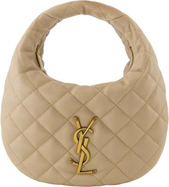 Saint Laurent Icarino Bag - Dames - Handtassen - Beige - ONE Size - Leer - Tassen