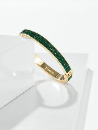 Talbots Shimmer Hinge Bangle - Heritage Green/Gold - 001 Talbots