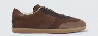 Tod's Tabs leather and suede sneakers