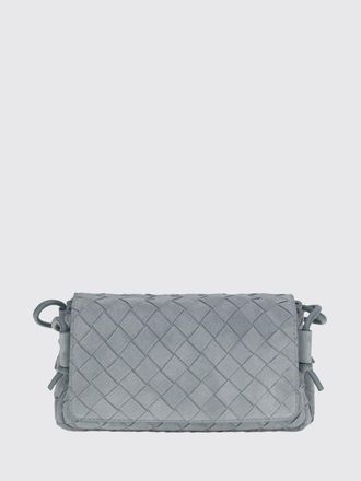 Bottega Veneta Borsa a spalla Notturno in pelle di vitello scamosciata con motivo Intrecciato