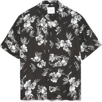 Ga&euml;lle Paris Camicia - Heren - Korte mouwen Overhemden - Zwart - XL - Overhemden