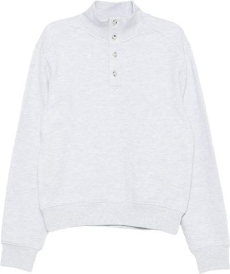 Entire studios Button-up High-neck Sweatshirt