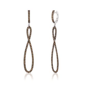 Le Vian Ladies Chocolate Diamonds Fashion Earrings in 14k Vanilla Gold