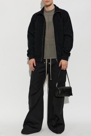 Rick Owens Sweatshirt With A Stand-up Collar, Mens, Black