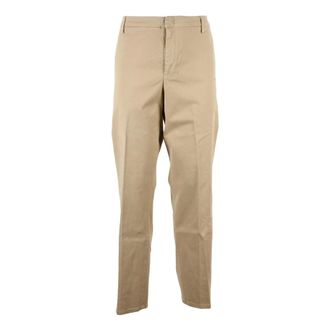Dondup Heren, Broeken, Beige, Maat: W32 Katoen