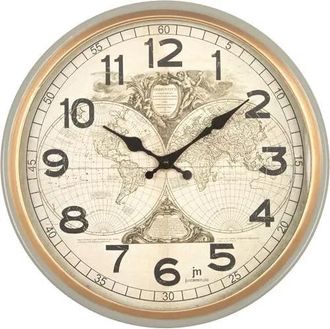 LOWELL Lowell Reloj De Pared Elegante Acero Inoxidable Moderno
