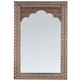Beliani Espejo De Pared Rectangular Marroqu&iacute; Moderno 60 X 90 Color Cobre Pali