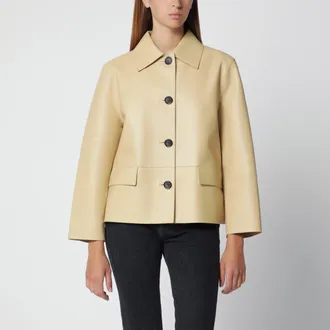Toteme Light beige lamb leather jacket