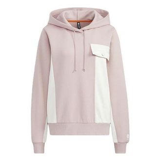 adidas (WMNS) adidas Neo Hoodie Pink White HM7406