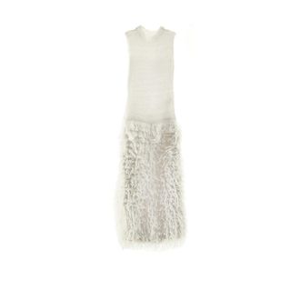 Genny Knitted Dresses, female, White, Size: XS Long Knit Dress