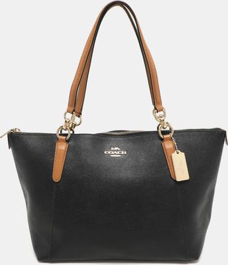 Coach Ava Black Leather Tote Bag