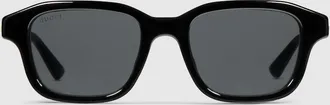 Gucci Rectangular-frame Sunglasses, Black
