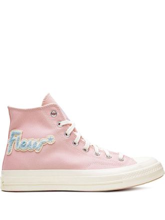 Converse x Golf le Fleur Chuck 70 Hi Chenille sneakers - unisex - Canvas/Rubber - 9.5 - Pink