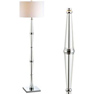 Jonathan Y Designs Francine 60 Crystal LED Floor Lamp, Chrome/Clear in Clear/chrome at Nordstrom