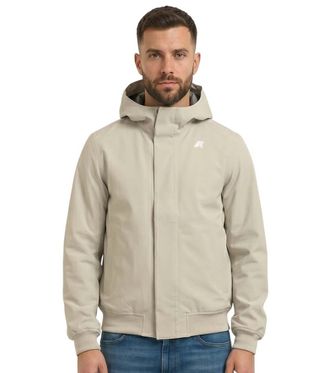 K-Way Beige Regular Hood Jacket