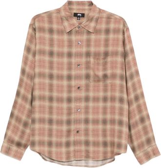 St&uuml;ssy Geruit overhemd - Bruin