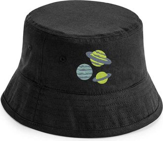 Generic Adults Planets Space Bucket Hat Summer Embroidered Unisex Festival Party Fisherman (as8, Alpha, s, m, Sand)