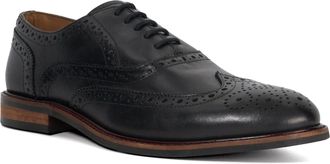 Dune London Mens Baltics - Lace Up Formal Oxford Shoes - Black Leather - Size UK 7