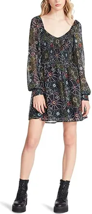 Steve Madden Color Me Lucky Dress Womens Dress Black : MD (US 6-8), Polyester