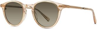 Garrett Leight MARMONT II S DUN-WG/SMKY Mens Sunglasses Brown Size 48
