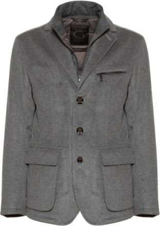 Gimos Blazer de franela de lana- cachemira y seda - Jackets - Hombre - Gris - 3XL