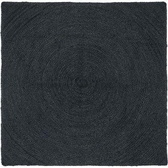 vidaXL Alfombras De &Aacute;rea Cuadrado Gris Oscuro 160 X 160 Cm Yute Vidaxl