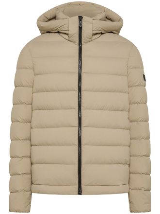 Peuterey Ultra-Light Quilted Hooded Nylon Down Jacket