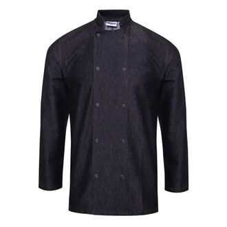 Premium Denim koksjas voor volwassenen (Zwart)