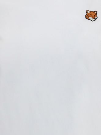 Maison Kitsun&eacute; Embroidered Fox Head T-Shirt - White