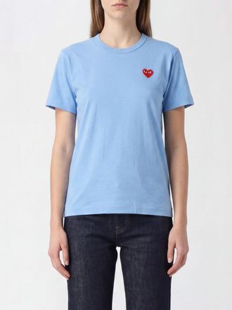 Comme Des Gar&ccedil;ons T-shirt in cotone con logo cuore ricamato sul petto