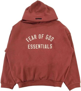 Fear of God Felpa con cappuccio e logo - Rosso