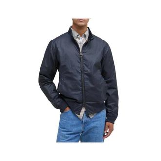 Barbour Royston Wax Jacket - Heren - Bomber jackets - Blauw - S - Katoen - Jassen