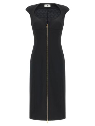 Elisabetta Franchi jurk met hartvormige halslijn