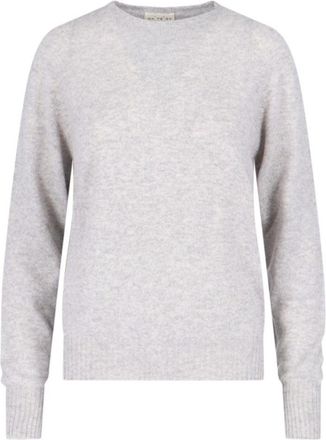 Maryya Basic Sweater In Grey Cashmere