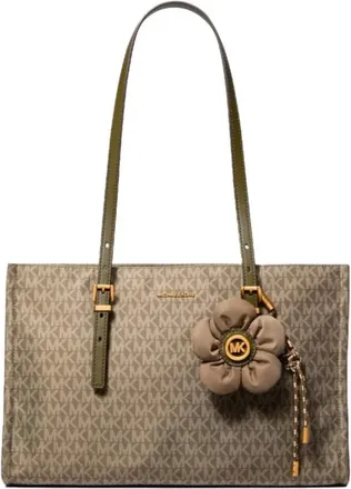 Michael Kors Tassen, Dames, Bruin, ONE Size, Polyester, Zadie MD EW TZ Tote