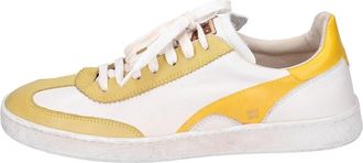 Moma Vintage leren sneakers - Dames - Sneakers - Geel - 37 EU - Leer - Schoenen