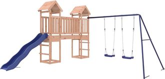 vidaXL Parque Infantil De Exterior Madera Maciza Douglas Vidaxl