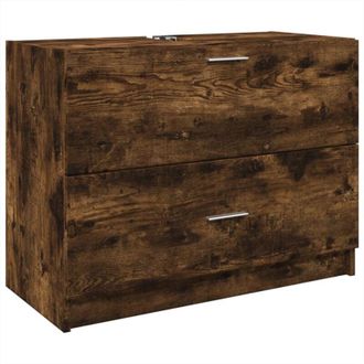 vidaXL Mobile Lavabo Rovere Fumo 78x37x59 cm in Truciolare - Vidaxl