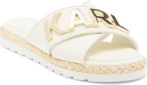 Karl Lagerfeld Catherine Slide Sandal in Cream at Nordstrom Rack, Size 9.5