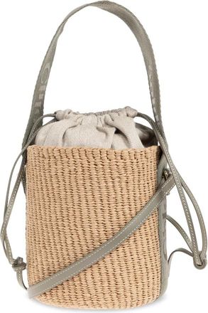 Chlo&eacute; Woody Kleine Schoudertas - Dames - Schoudertassen - Beige - ONE Size - Katoen - Tassen
