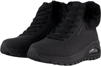 Skechers Fitness, Dames, Zwart, 37 EU, Uno Rugged Fall Air