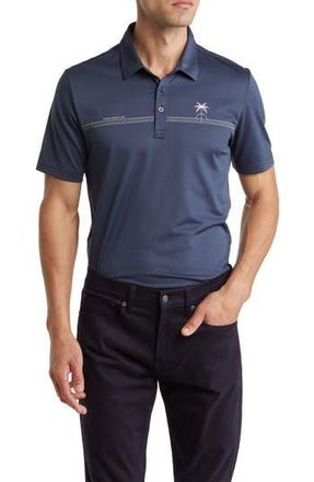Travis Mathew Luna Sol Stripe Polo in Dress Blues at Nordstrom Rack, Size Xx-Large